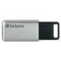 Фото #2 товара Verbatim Secure Pro - USB 3.0 Drive 16 GB - Silver - 16 GB - USB Type-A - 3.2 Gen 1 (3.1 Gen 1) - Capless - Silver