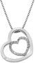 Silver heart necklace Adorable Encased DP691