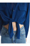Фото #2 товара LCW ECO Düz Uzun Kollu Keten Karışımlı Kadın Gömlek