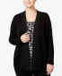 Фото #1 товара Plus Size Open-Front Cardigan