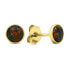 EA579YBC gold-plated stud earrings with synthetic opals