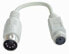 Фото #1 товара Lindy PS/2 - AT Port Adapter Cable - 0.15 m - 6-p Mini-DIN - 5-p Mini-DIN - Male - Female - Grey