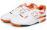 Фото #5 товара New Balance NB 550 斯伯丁限定套装 低帮 复古篮球鞋 男女同款 白橙色 / Кроссовки New Balance NB BB550HG1