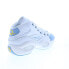 Фото #8 товара Reebok Question Mid Mens White Leather Lace Up Athletic Basketball Shoes