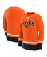 Фото #1 товара Men's Orange Philadelphia Flyers Back Pass Lace-Up Long Sleeve T-shirt