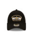 Фото #2 товара Men's Black, White New Orleans Saints Logo Patch Trucker 9FORTY Snapback Hat