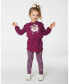 Big Girls Elastic Waist Tunic Burgundy