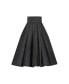 ფოტო #9 პროდუქტის Women's Faille High Waisted Midi Skirt