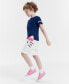 ფოტო #2 პროდუქტის Little Girls Short Sleeve Shift Dress