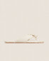 Фото #2 товара Frayed flat linen sandals