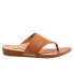 Фото #1 товара Softwalk Chandler S2306-215 Womens Brown Leather Slip On Thong Sandals Shoes 11