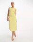 Фото #1 товара Vero Moda abstract midi dress in lime