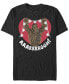 Фото #1 товара Men's Chewie Hearts Short Sleeve Crew T-shirt