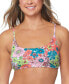 Juniors' Summer Floral-Print Bikini Top