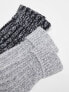 ASOS DESIGN 2 pack lounge socks in wool mix knit