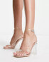 Фото #2 товара New Look clear blocked heeled sandals