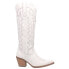 Фото #1 товара Dingo High Cotton Snip Toe Cowboy Womens White Casual Boots 01-DI936-WH