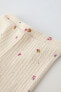 Фото #3 товара Легинсы из ткани в рубчик с цветочным принтом ZARA