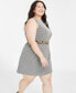 Plus Size Double-Weave Sheath Dress, Created for Macy's