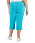 Фото #2 товара Plus Size Tummy Control Pull-On Capri Pants, Created for Macy's