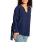 Plus Size Mandarin Collar Tunic