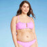 Фото #4 товара Juniors' Ruffle Bralette Bikini Top - Xhilaration™ Orchid Pink size L 8-10