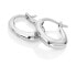 Huggies silver earrings with diamonds DE693
