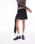 Topshop co-ord knot stripe mini skirt in mono pinstripe 40 - фото #2