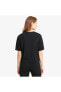 Ess Cropped Logo Light Straw Kadın Siyah Günlük T-shirt
