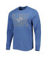 Фото #3 товара Men's Blue Detroit Lions Brand Wide Out Franklin Long Sleeve T-shirt