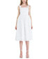 ფოტო #4 პროდუქტის Women's Heart Eyelet Sleeveless Midi Dress