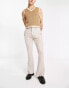 Фото #2 товара ASOS DESIGN skinny flared smart trousers in stone