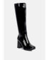 Фото #3 товара hypnotize patent pu block heeled calf boots