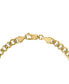 ფოტო #3 პროდუქტის EFFY® Men's Onyx Plate Link Bracelet in 14k Gold-Plated Sterling Silver