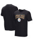 Фото #1 товара Men's Black Pittsburgh Steelers Home Team Adaptive T-shirt