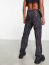 ASOS DESIGN relaxed trousers in zebra print