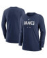 Women's Navy Atlanta Braves Authentic Collection Legend Performance Long Sleeve T-shirt