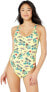 Hobie Womens 182857 High Leg One Piece Swimsuit Size M