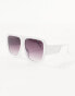 Jeepers Peepers shield sunglasses in white