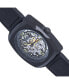 Фото #2 товара Часы и аксессуары Heritor Automatic мужские наручные часы Gatling Leather - черные, 44 мм