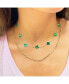 Фото #2 товара The Lovery small Malachite Clover Necklace