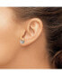 ფოტო #3 პროდუქტის Stainless Steel Polished Glitter Butterfly Earrings