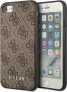 Guess Guess GUHCI8G4GFBR iPhone SE 2022 / 2020 / 7 / 8 brązowy/brown hard case 4G Metal Gold Logo