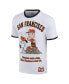 Фото #3 товара Men's White Peanuts San Francisco Baseball Ringer T-Shirt