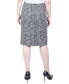 Фото #2 товара Petite Slim Tweed Double Knit Skirt