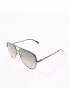 Фото #2 товара Quay high key extra large aviator sunglasses in blue/coral lens