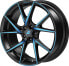 Alutec ADX.01 racing-black frontpoliert blue 8.5x20 ET45 - LK5/112 ML70.1