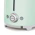 Фото #6 товара SMEG Four Slice Toaster Pastel Green TSF02PGEU - 4 slice(s) - Green - Steel - Buttons - Level - Rotary - China - 1500 W