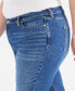 Фото #5 товара Plus Size Mid-Rise Girlfriend Jeans, Created for Macy's