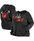 Women's Black Miami Heat Plus Size 2022/23 City Edition Bi-Blend Long Sleeve Hoodie T-shirt